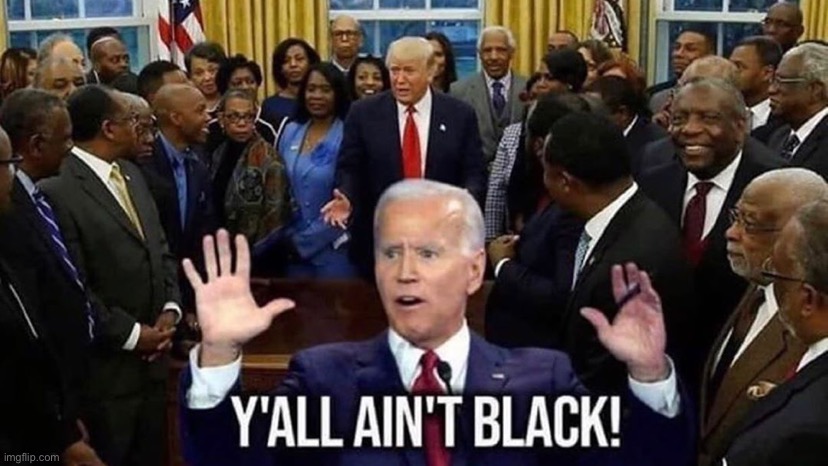 Blackness according to Joe Biden | image tagged in maga | made w/ Imgflip meme maker