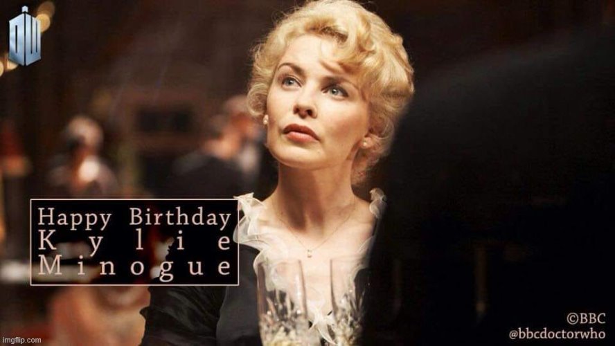 Happy birthday to the queen of pop. She played Astrid Perth in Doctor Who ep. "Voyage of the Damned." | image tagged in happy birthday,birthday,pop music,bbc,doctor who,actress | made w/ Imgflip meme maker