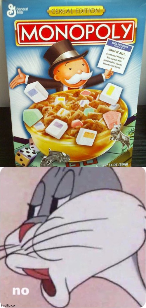 Why was this cereal even created? | image tagged in bugs bunny no,weird | made w/ Imgflip meme maker