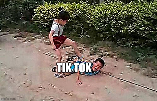 fight | TIK TOK | image tagged in fight | made w/ Imgflip meme maker