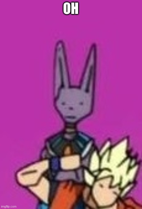 Ditto Beerus | OH | image tagged in ditto beerus | made w/ Imgflip meme maker