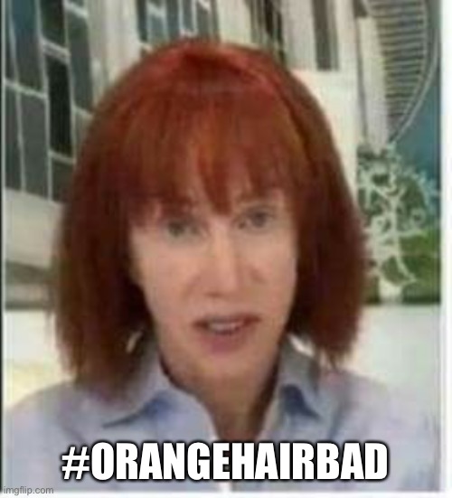 Kathy Griffin | #ORANGEHAIRBAD | image tagged in kathy griffin | made w/ Imgflip meme maker