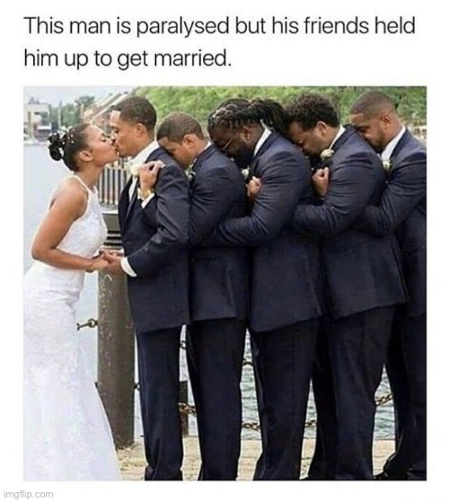 Awwww | image tagged in aww,repost,wholesome,marriage,wedding,adorable | made w/ Imgflip meme maker
