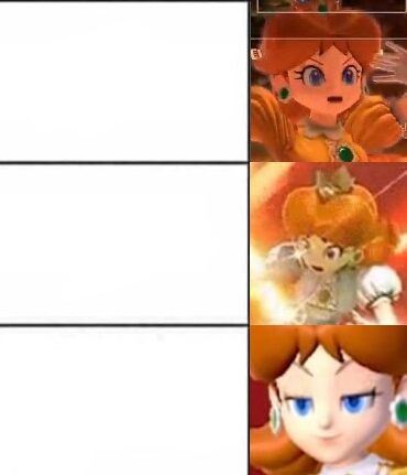 High Quality Princess Daisy reactions Blank Meme Template