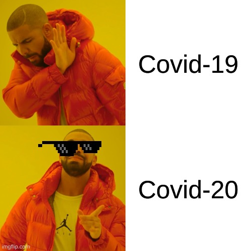 Covid-20 | Covid-19; Covid-20 | image tagged in memes,drake hotline bling | made w/ Imgflip meme maker