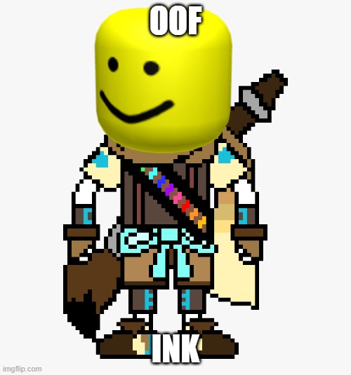 inksansoofed | OOF; INK | image tagged in sans | made w/ Imgflip meme maker