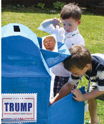 High Quality children stealing from mailbox Blank Meme Template