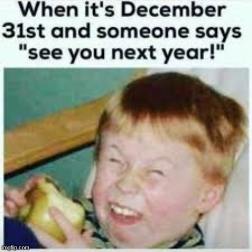 DeCeMber 31St | image tagged in poor boi,sandwhich | made w/ Imgflip meme maker