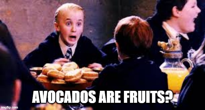 AVOCADOS ARE FRUITS? | made w/ Imgflip meme maker