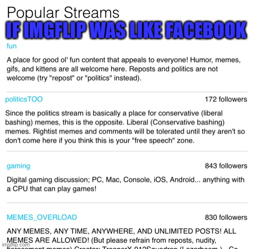 Thank you Imgflip for not censoring. | IF IMGFLIP WAS LIKE FACEBOOK | image tagged in censorship,imgflip,facebook,politics | made w/ Imgflip meme maker