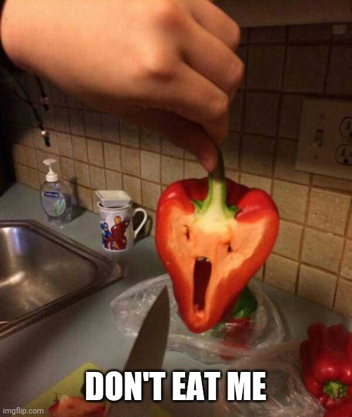 EAT IT! | DON'T EAT ME | image tagged in food,pepper | made w/ Imgflip meme maker
