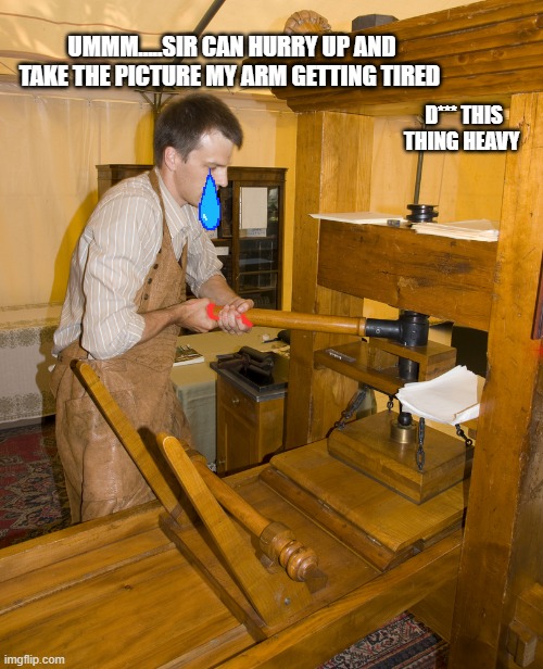 When you are trying to get mad but than you start to cry | UMMM.....SIR CAN HURRY UP AND TAKE THE PICTURE MY ARM GETTING TIRED; D*** THIS THING HEAVY | image tagged in funny memes | made w/ Imgflip meme maker