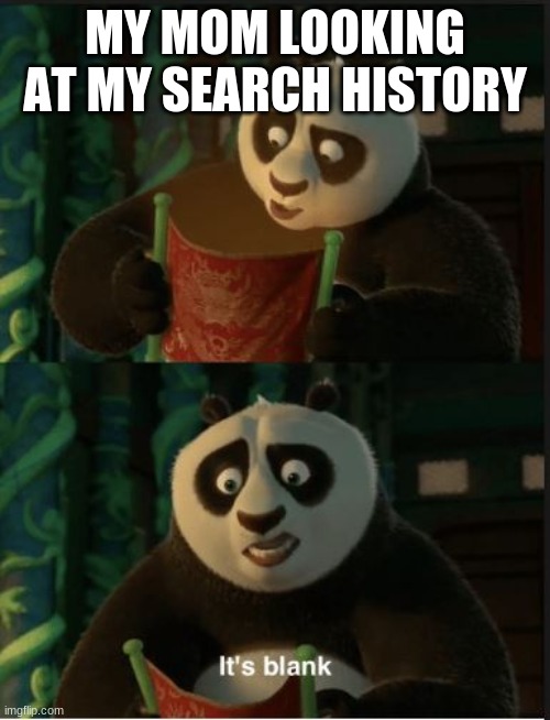 Its Blank | MY MOM LOOKING AT MY SEARCH HISTORY | image tagged in its blank | made w/ Imgflip meme maker