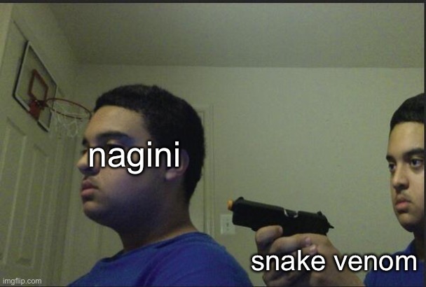 Trust Nobody, Not Even Yourself | nagini; snake venom | image tagged in trust nobody not even yourself | made w/ Imgflip meme maker