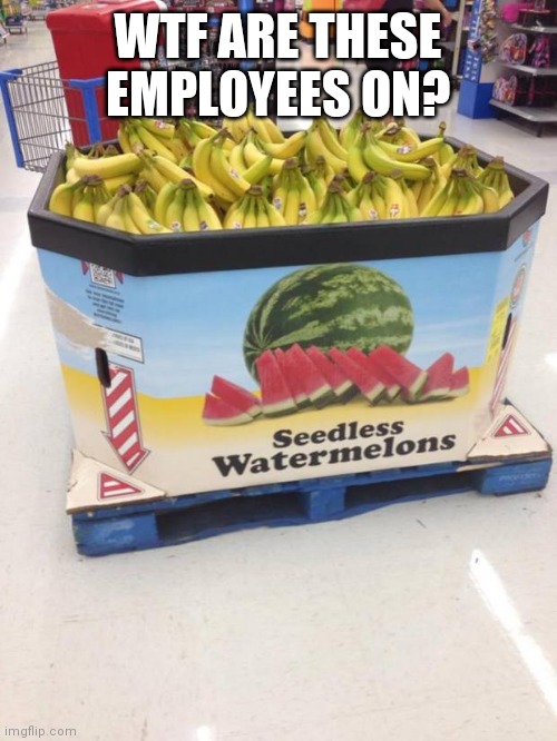 YOU HAD ONE JOB | WTF ARE THESE EMPLOYEES ON? | image tagged in you had one job | made w/ Imgflip meme maker