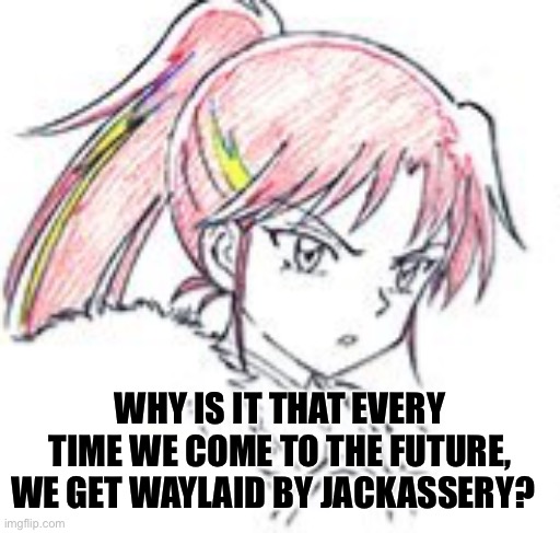 Setsuna’s views on the future | WHY IS IT THAT EVERY TIME WE COME TO THE FUTURE, WE GET WAYLAID BY JACKASSERY? | image tagged in inuyasha,yashahime,venture bros,meme,parody,funny | made w/ Imgflip meme maker