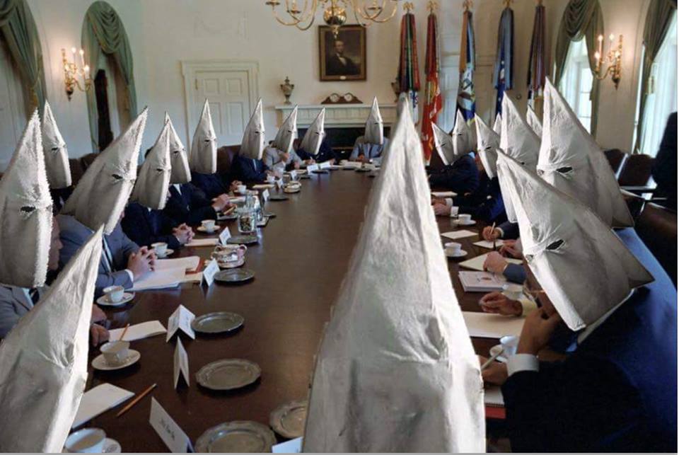 Trump cabinet race Klan KKK Blank Meme Template