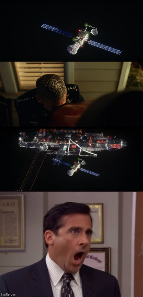 alarming stuff | image tagged in michael scott no,space force,danger | made w/ Imgflip meme maker
