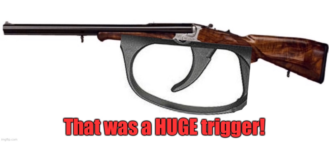 That was a HUGE trigger! | made w/ Imgflip meme maker