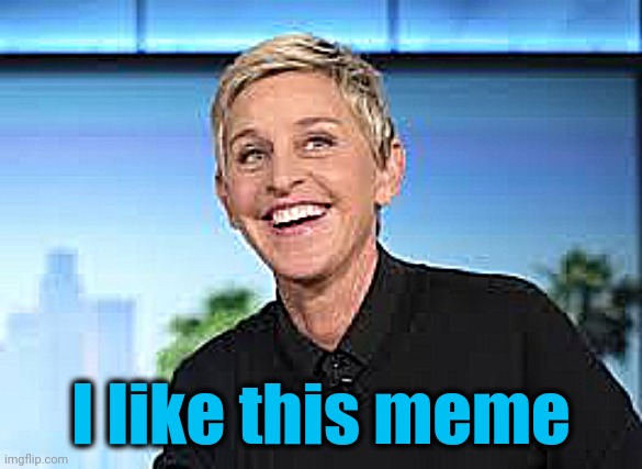 Ellen DeGenerers | I like this meme | image tagged in ellen degenerers | made w/ Imgflip meme maker