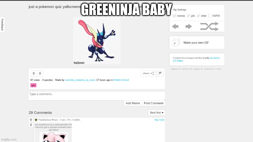 GREENINJA BABY | made w/ Imgflip meme maker