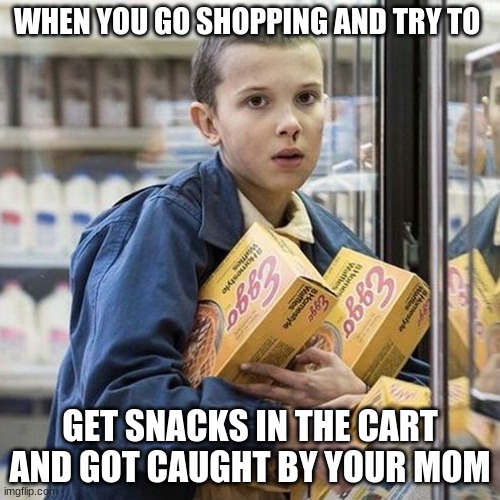 :) | WHEN YOU GO SHOPPING AND TRY TO; GET SNACKS IN THE CART AND GOT CAUGHT BY YOUR MOM | image tagged in mood | made w/ Imgflip meme maker