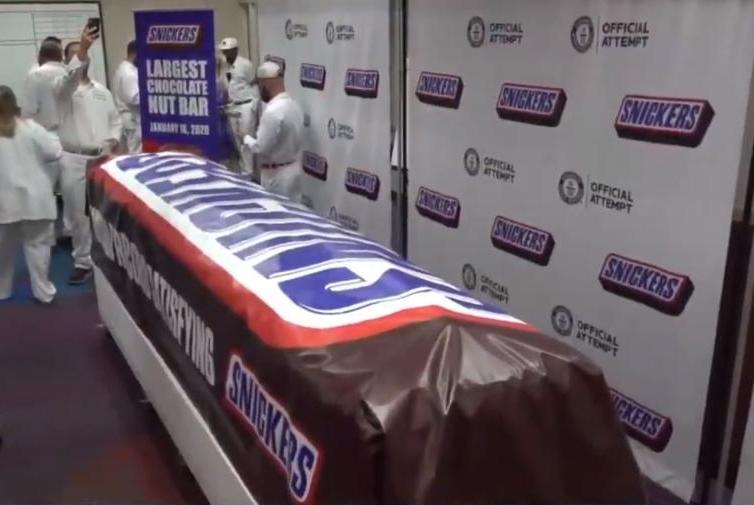 WORLDS LARGEST SNICKERS BAR Blank Meme Template