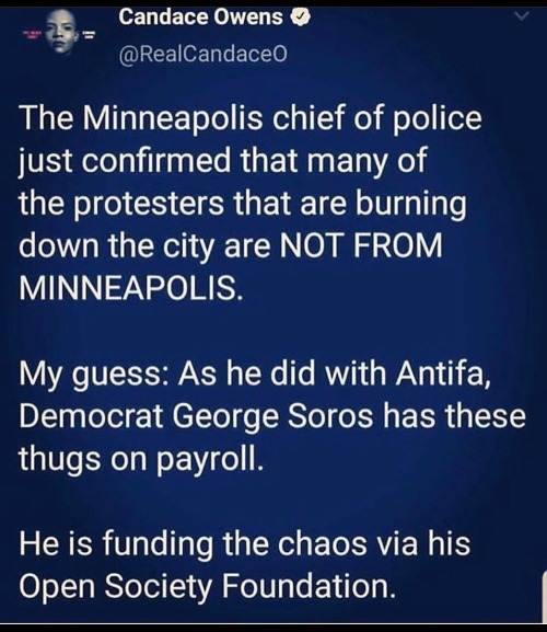 Candace Owens on Minneapolis Riots | image tagged in candace owens,minneapolis riots,george soros,chaos,sedition,treason | made w/ Imgflip meme maker