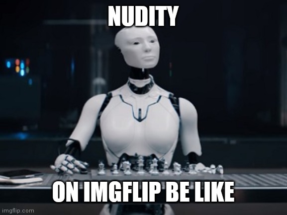 NUDITY; ON IMGFLIP BE LIKE | image tagged in funny memes | made w/ Imgflip meme maker