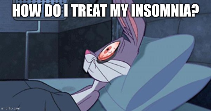 I Had Trouble Sleeping For 2 Weeks | HOW DO I TREAT MY INSOMNIA? | image tagged in bugs insomnia | made w/ Imgflip meme maker