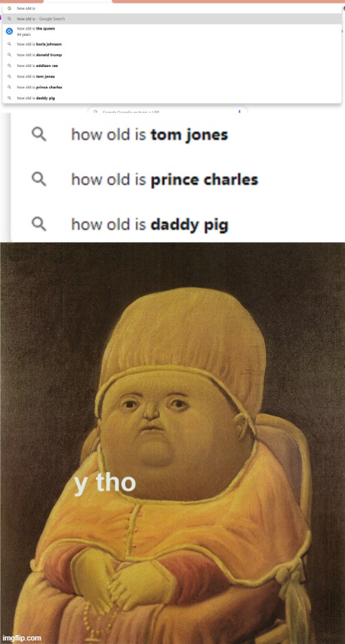 Just why? | image tagged in y tho,peppa pig,daddy pig | made w/ Imgflip meme maker