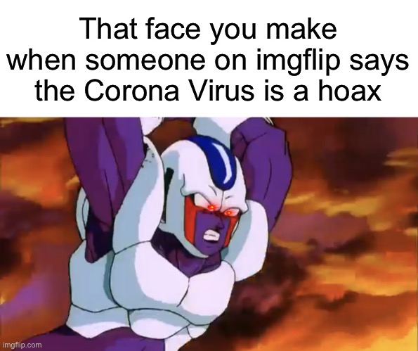 Time For A Death Flash | That face you make when someone on imgflip says the Corona Virus is a hoax | image tagged in memes,cooler forward aerial,corona virus,not a hoax | made w/ Imgflip meme maker