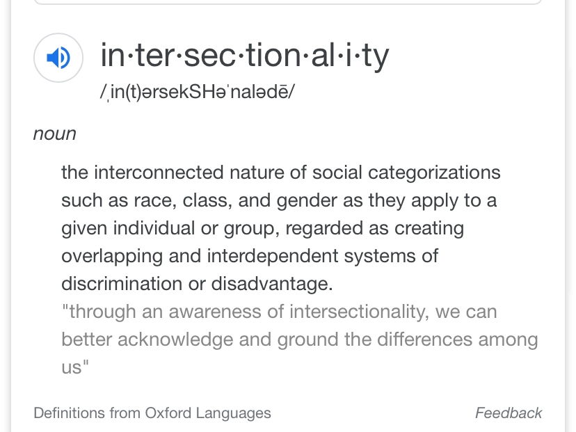 Intersectionality definition Blank Meme Template