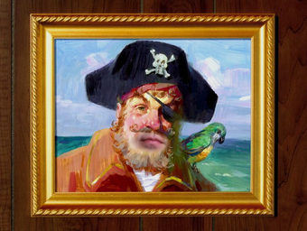 Painty the Pirate Blank Meme Template