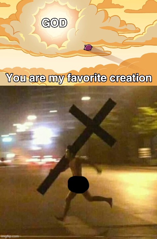 amazing man just wow | image tagged in god,kirby,jesus,christ | made w/ Imgflip meme maker