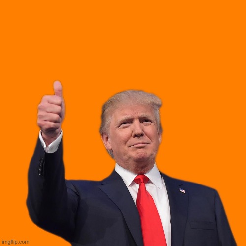 Orange Man Blank Meme Template