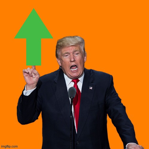 Orange Upvoted Blank Meme Template