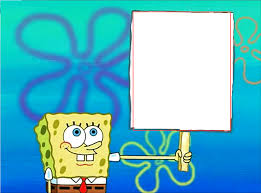 High Quality spongebob sign Blank Meme Template