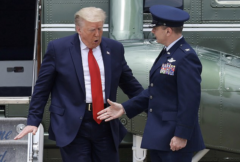 Trump refuses handshake Blank Meme Template