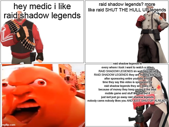 raid shadow legends sponsors meme