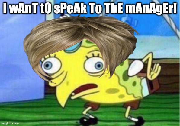 I wAnT tO sPeAk To ThE mAnAgEr! | made w/ Imgflip meme maker