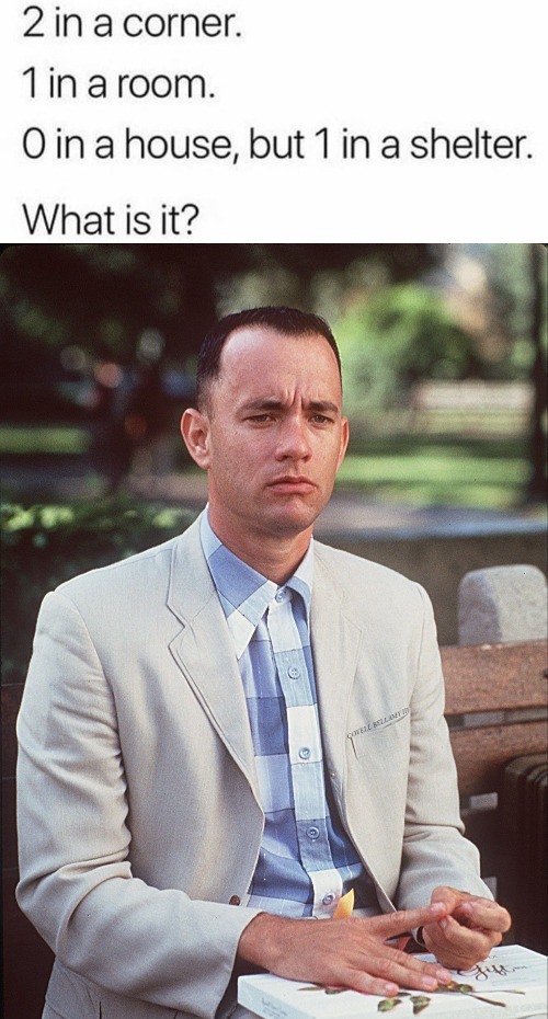 High Quality Forrest Gump Riddle Blank Meme Template