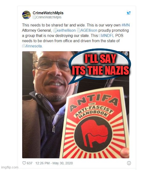 more like "Antifa General".. The neo nazis can go screw too, but their majority is in jail .. | I'LL SAY ITS THE NAZIS | image tagged in politics,antifa,riots | made w/ Imgflip meme maker