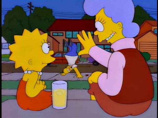 High Quality Lisa and Homer's mom Blank Meme Template