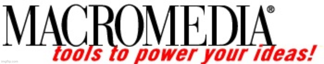 Macromedia Logo | image tagged in macromedia logo | made w/ Imgflip meme maker