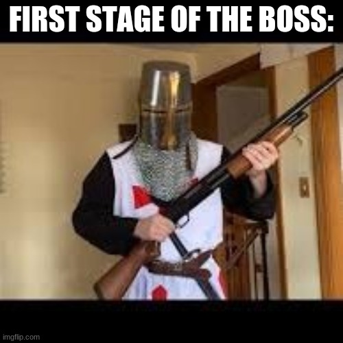 FIRST STAGE OF THE BOSS: | made w/ Imgflip meme maker