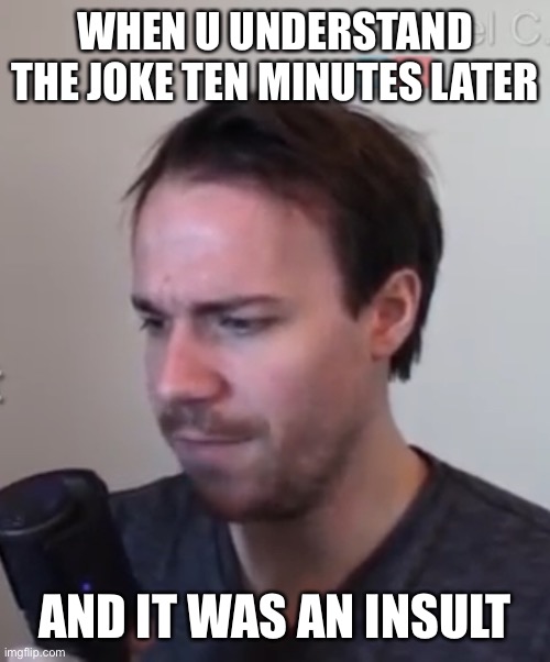 Oh no | WHEN U UNDERSTAND THE JOKE TEN MINUTES LATER; AND IT WAS AN INSULT | image tagged in oh no | made w/ Imgflip meme maker