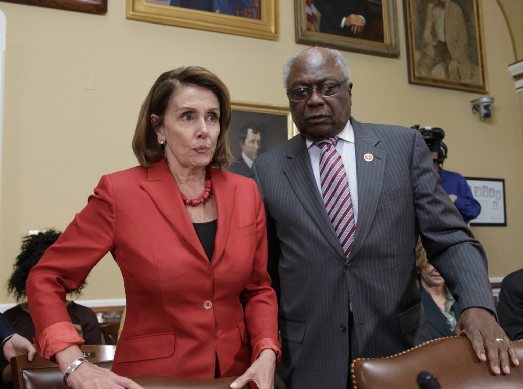 High Quality Nancy Pelosi and James Clyburn Blank Meme Template