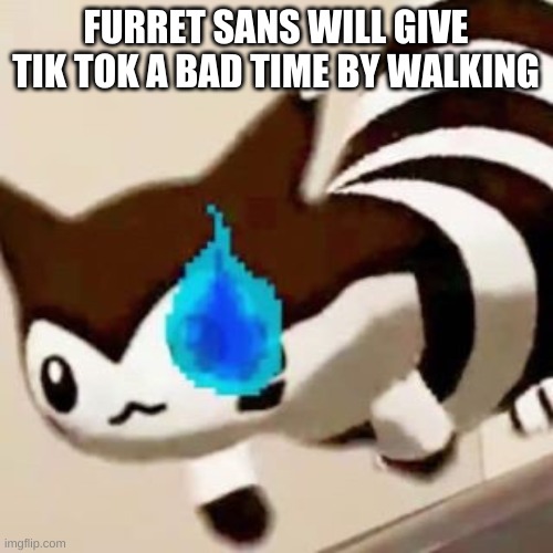 FURRET SANS WILL GIVE TIK TOK A BAD TIME BY WALKING | made w/ Imgflip meme maker