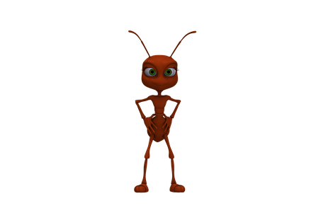 Confident Ant Blank Meme Template